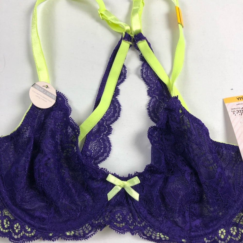 Candie’s | Purple and Green Bralette - Picture 2 of 7